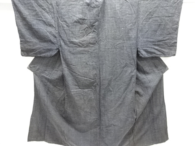 JAPANESE KIMONO / ANTIQUE MENS HITOE KIMONO / COTTON / KURUME KASURI
